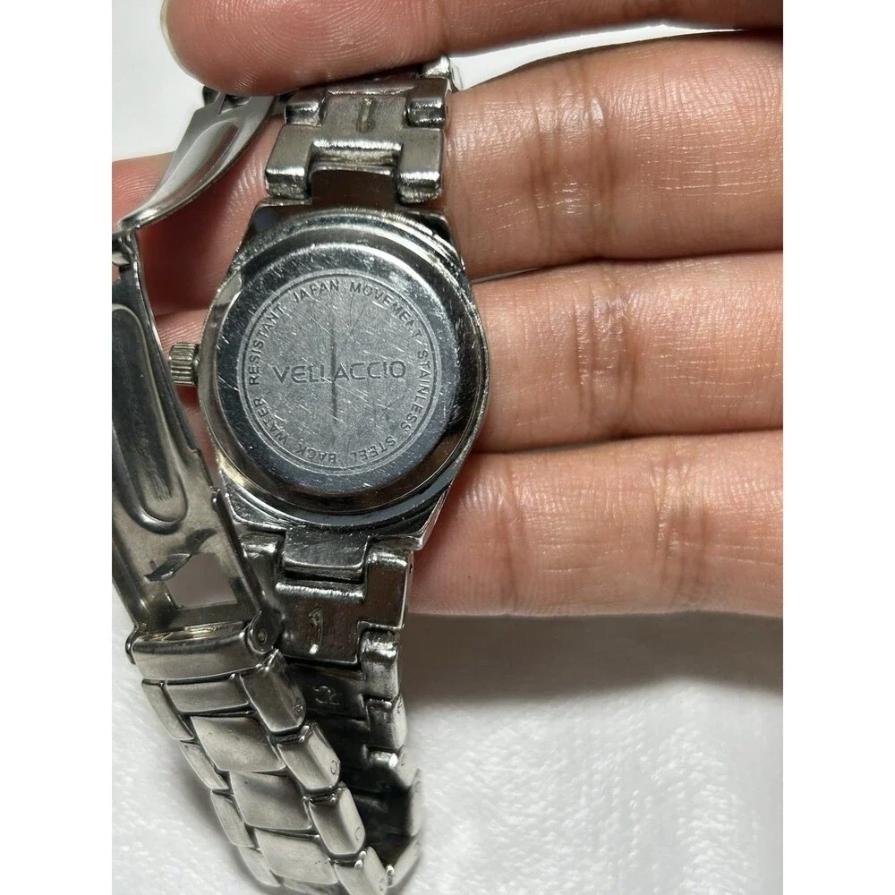 Vellaccio Women’s Bracelet Watch Red Dial/Bezel Quartz Analog SS 24mm WR